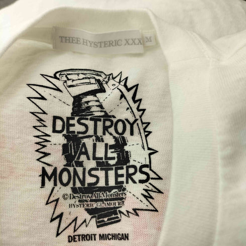 ジィヒステリックトリプルエックス Thee Hysteric XXX パンクロック サイケデリックロック ノイズロック ヘビィメタル バンドコラボ アートワーク両面プリント S/S Tシャツ メンズ JPN:M