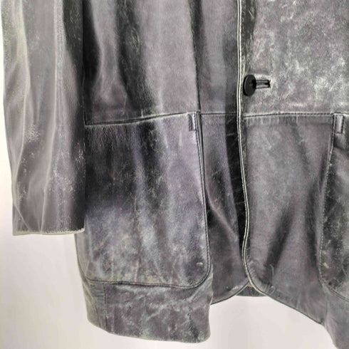 BEGGAR レザーハーフコート メンズ XL