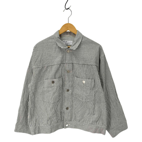 ジャーナルスタンダードレリューム JOURNAL STANDARD relume ヒッコリーストライプ柄 Gジャン トラッカージャケット メンズ import:L