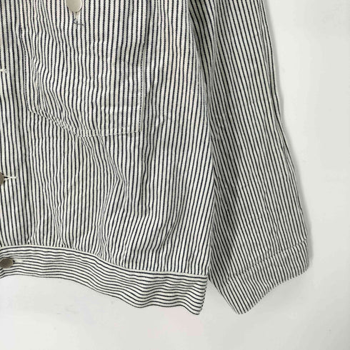 ジャーナルスタンダードレリューム JOURNAL STANDARD relume ヒッコリーストライプ柄 Gジャン トラッカージャケット メンズ import:L