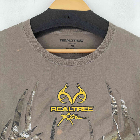 REALTREE リアルツリーデザイン ロゴプリントTシャツ メンズ import:XL