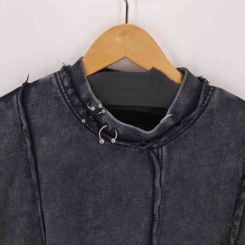 プランクプロジェクト PRANK PROJECT ピグメントピアッシングスウェットトップ Pigment Pierced Sweat Top メンズ FREE