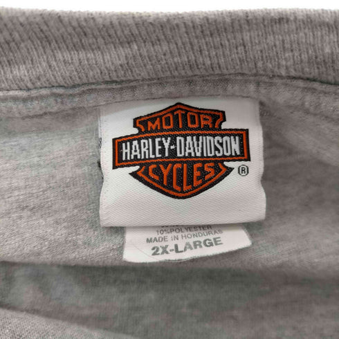 ハーレーダビッドソン HARLEY-DAVIDSON Hanes BEEFY ボディCHICS DIG MY RIDE LAWLESS S/S 両面 プリント ポケ付き Tシャツ ビックサイズ メンズ 2XL