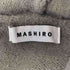 MASHIRO シャギーニットロゴZIPパーカー メンズ