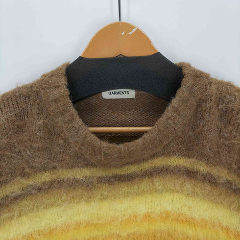 ガーメンツ GARMENTS 2 Low Multi Border Shaggy Knit メンズ