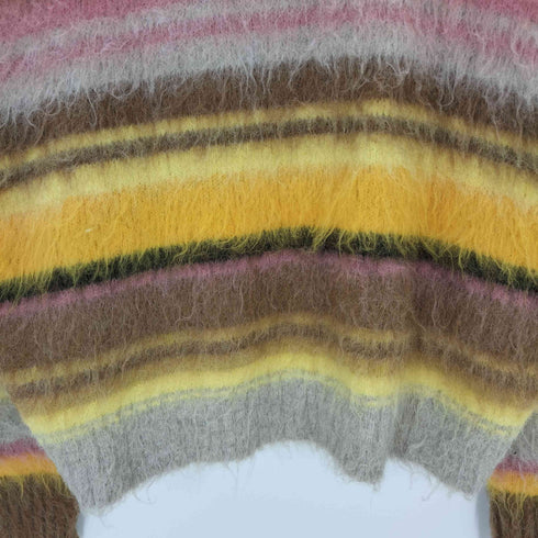 ガーメンツ GARMENTS 2 Low Multi Border Shaggy Knit メンズ