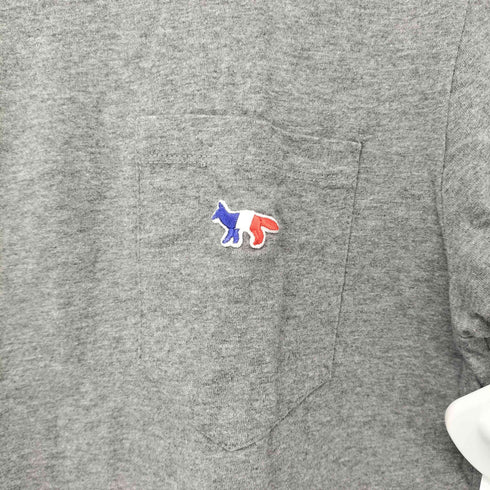 メゾンキツネ MAISON KITSUNE フォックスパッチ ポケットTシャツ メンズ XS