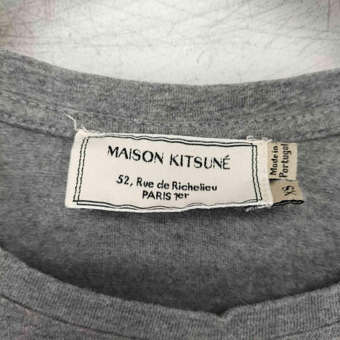 メゾンキツネ MAISON KITSUNE フォックスパッチ ポケットTシャツ メンズ XS