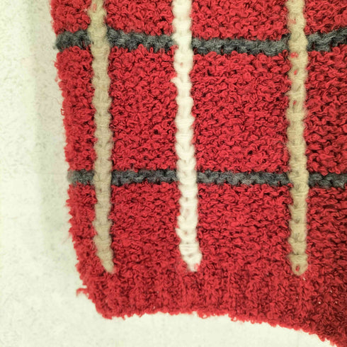 PONTHER ウール混チェックニットベスト レディース import:S