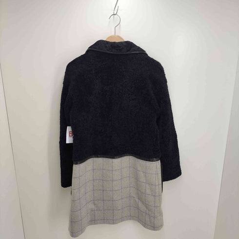 DROMe 切り替え ムートンコート レディース