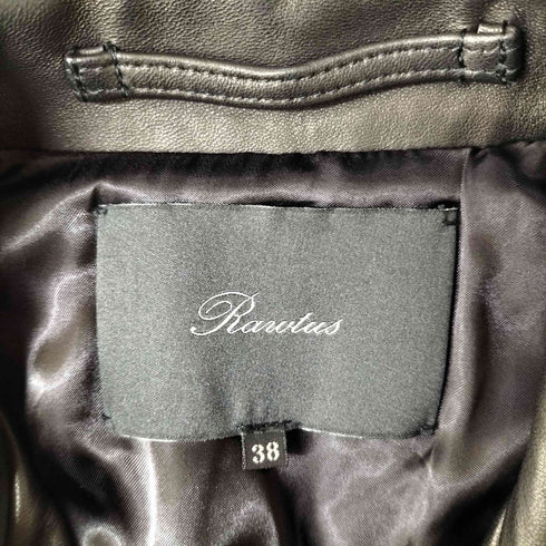 RAWTUS ラムレザー ダブルライダースジャケット レディース 38