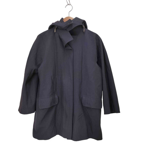 マックスマーラ MAX MARA 90S-00S 白タグ 比翼 ギャバジン ウール フーデッド ブルゾン テック archive メンズ