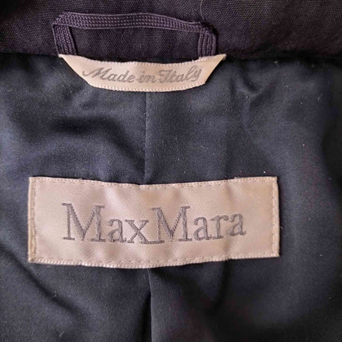 マックスマーラ MAX MARA 90S-00S 白タグ 比翼 ギャバジン ウール フーデッド ブルゾン テック archive メンズ