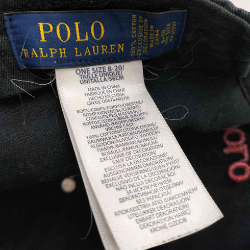 ポロラルフローレン POLO RALPH LAUREN ポニー刺繍 6パネル キャップ レディース 1