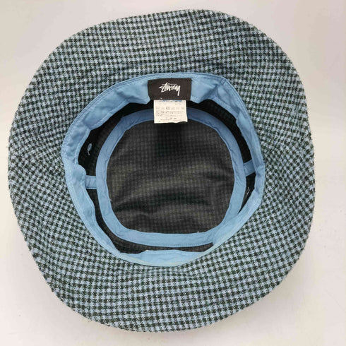 ステューシー Stussy Wool Check Big Stock Bucket Hat ウール チェック ビッグ ストック バケット ハット レディース S/M