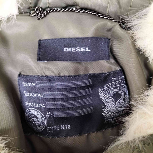 ディーゼル DIESEL ファー ミリタリー フライトジャケット レディース