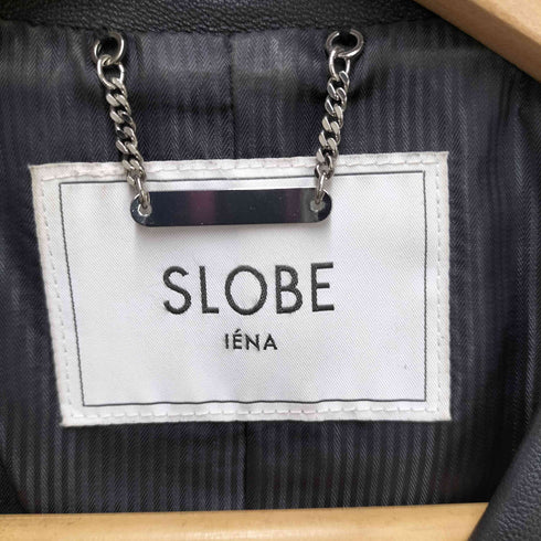 スローブイエナ SLOBE IENA ラムレザー ダブルライダースジャケット レディース
