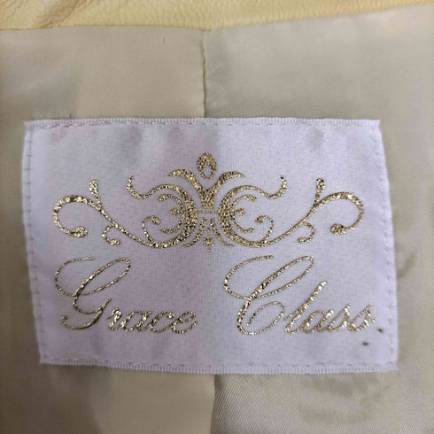 グレースコンチネンタル GRACE CONTINENTAL ラムレザー ライダースジャケット レディース