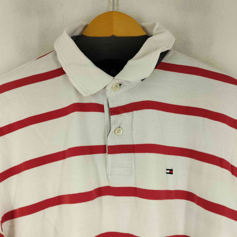 トミーヒルフィガー TOMMY HILFIGER ボーダー S/S ポロシャツ メンズ JPN:L