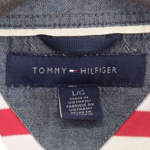 トミーヒルフィガー TOMMY HILFIGER ボーダー S/S ポロシャツ メンズ JPN:L