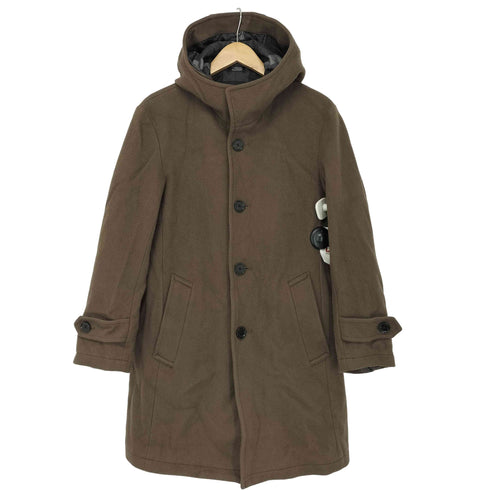 ブラックレーベルクレストブリッジ BLACK LABEL CRESTBRIDGE ウール フーテッド 裏地チェック コート メンズ import:M