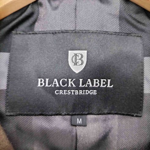 ブラックレーベルクレストブリッジ BLACK LABEL CRESTBRIDGE ウール フーテッド 裏地チェック コート メンズ import:M