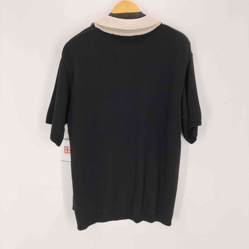 SATUR ワンポイント刺繍ニットポロ メンズ JPN:M