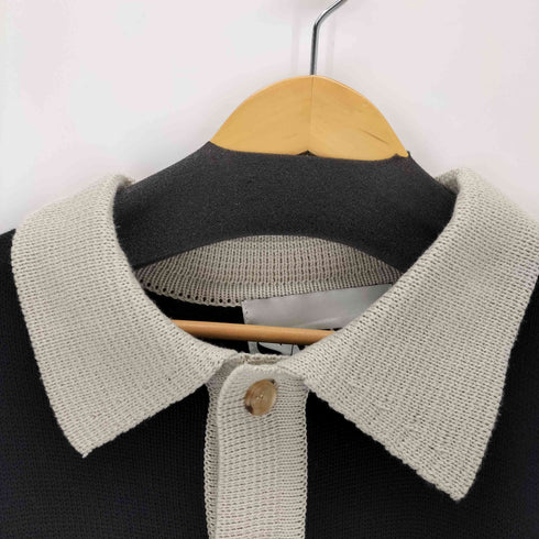 SATUR ワンポイント刺繍ニットポロ メンズ JPN:M