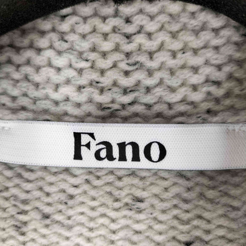 ファノストゥディオズ Fano Studios ダブルジップ アーガイルウールニットカーディガン レディース