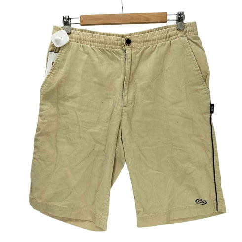 ガッチャ GATCHA 90-00S ロゴ 刺繍 コーデュロイ コーズ 細畝 ハーフ パンツ Y2K メンズ JPN:M