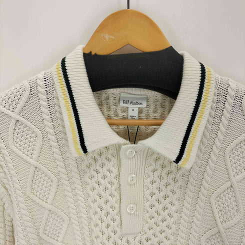 ギャップ Gap ケーブルニットポロ メンズ JPN:M