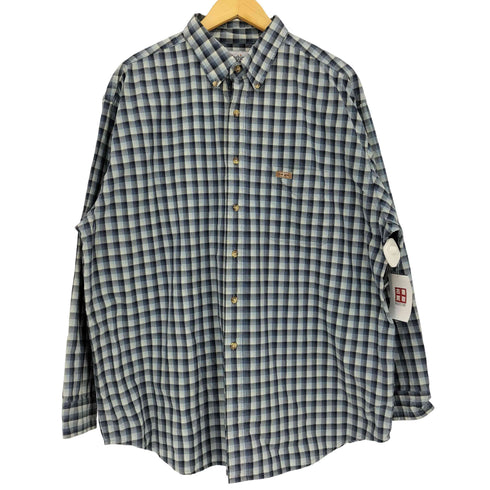 カーハート Carhartt 90-00s オンブレチェック 長袖 ボタンダウンシャツ メンズ import:XL