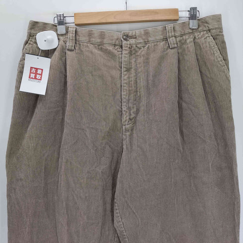 クラフトアンドバロー Croft&Barrow 00S コーデュロイ コーズ 太畝 2タック ワイド チノ トラウザー パンツ ビックサイズ メンズ 38×30