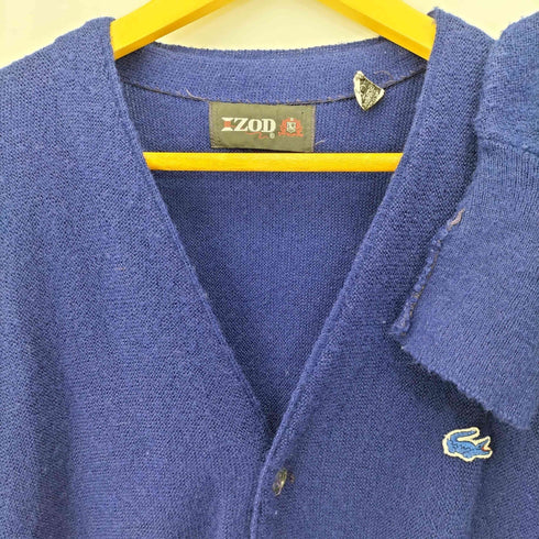 アイゾッド IZOD ロゴワッペン アクリルカーディガン メンズ import:L