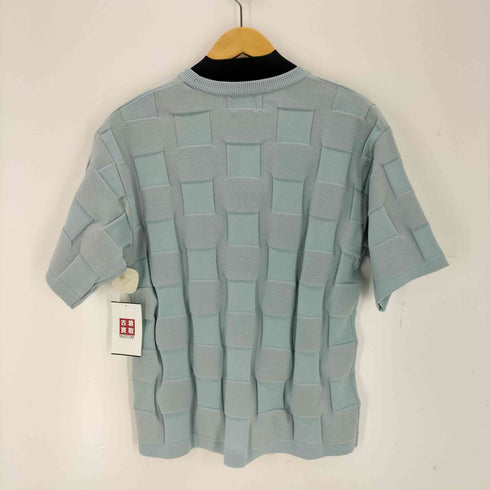 シップス SHIPS Amossa(R) シャンティ ブロック リンクス編み ニット Tシャツ メンズ JPN:S