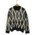 メゾンスペシャル MAISON SPECIAL 25AW 7G Shaggy Jacquard Diamond Pattern Argyle Prime-Over Crew Neck Knit Pullover メンズ JPN:1