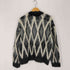 メゾンスペシャル MAISON SPECIAL 25AW 7G Shaggy Jacquard Diamond Pattern Argyle Prime-Over Crew Neck Knit Pullover メンズ JPN:1