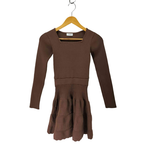 ダーリッチ Darich 24AW バルーンボーダーニットミニワンピース レディース FREE