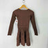 ダーリッチ Darich 24AW バルーンボーダーニットミニワンピース レディース FREE
