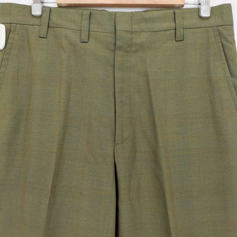 ファーラー FARAH 50-60s USA製 カムロック TALONジップ チェック センタープリーツ スラックス メンズ