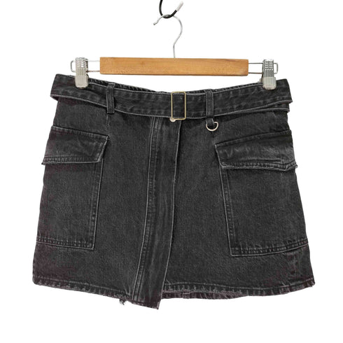 マウジー moussy 24AW WRAP デニムミニスカート レディース JPN:2