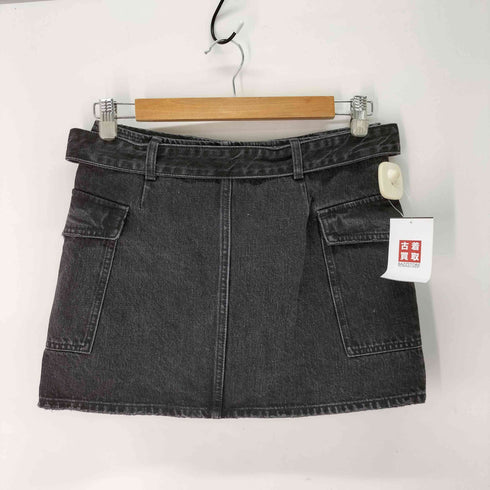 マウジー moussy 24AW WRAP デニムミニスカート レディース JPN:2