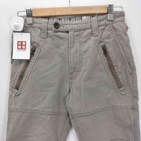 ピーピーエフエム PPFM 00S 変形 バナナ カーブ ギミック モータサイクル チノ パンツ Y2K メンズ S