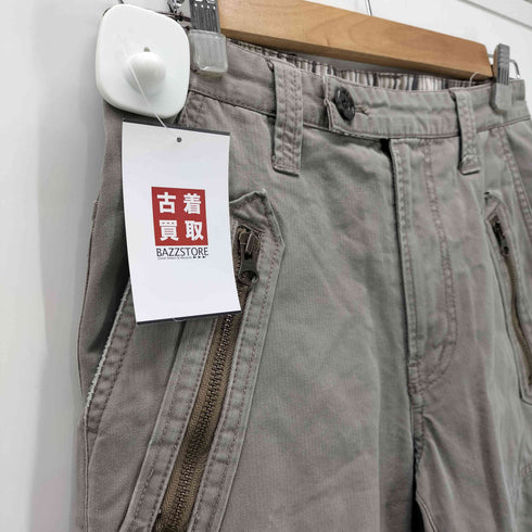 ピーピーエフエム PPFM 00S 変形 バナナ カーブ ギミック モータサイクル チノ パンツ Y2K メンズ S