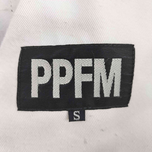 ピーピーエフエム PPFM 00S 変形 バナナ カーブ ギミック モータサイクル チノ パンツ Y2K メンズ S