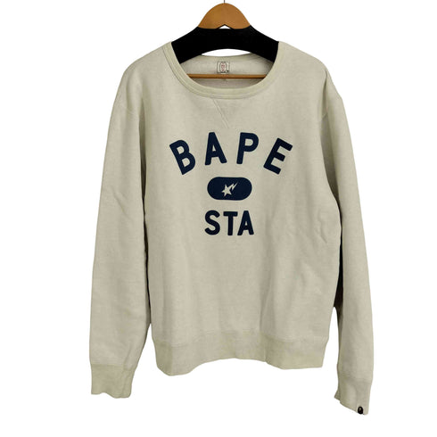 アベイシングエイプ A BATHING APE 00s 初期タグ BAPE STA CREWNECK SWEATSHIRT メンズ JPN:L