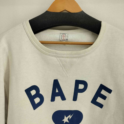 アベイシングエイプ A BATHING APE 00s 初期タグ BAPE STA CREWNECK SWEATSHIRT メンズ JPN:L