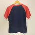 チャンピオン Champion 復刻 ST FRANCIS PHYS.ED.DEPT 三段 フロッキープリント S/S ラグラン Tシャツ 袖目あり メンズ import:M
