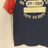チャンピオン Champion 復刻 ST FRANCIS PHYS.ED.DEPT 三段 フロッキープリント S/S ラグラン Tシャツ 袖目あり メンズ import:M