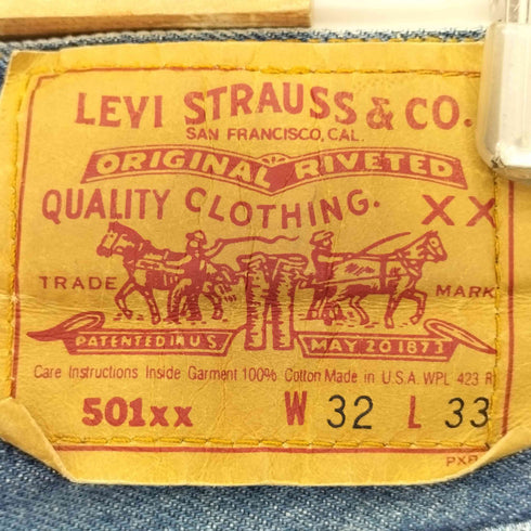 リーバイス Levis 90s USA製 ボタン裏553 501xx デニム メンズ W32 L33